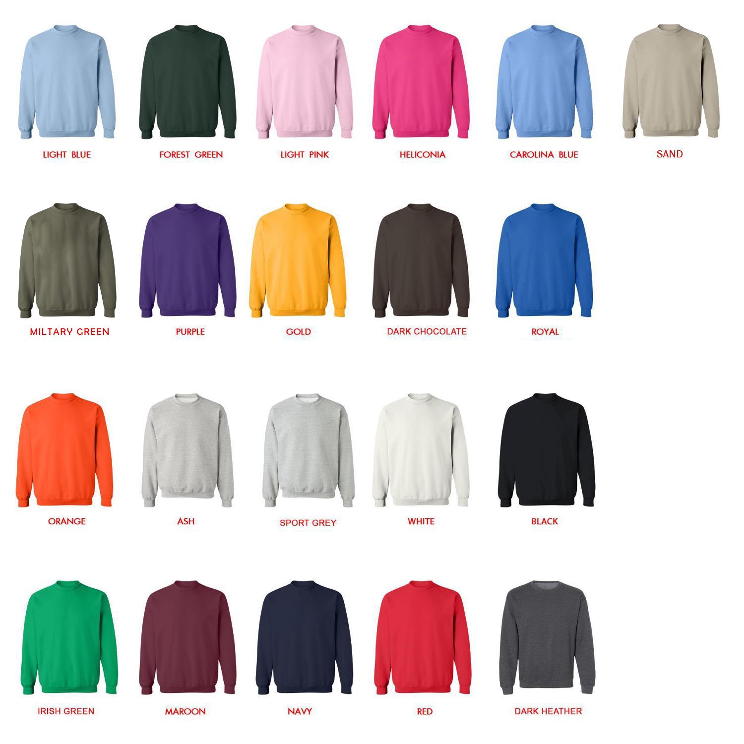sweatshirt color chart - Inanimate Insanity Merch
