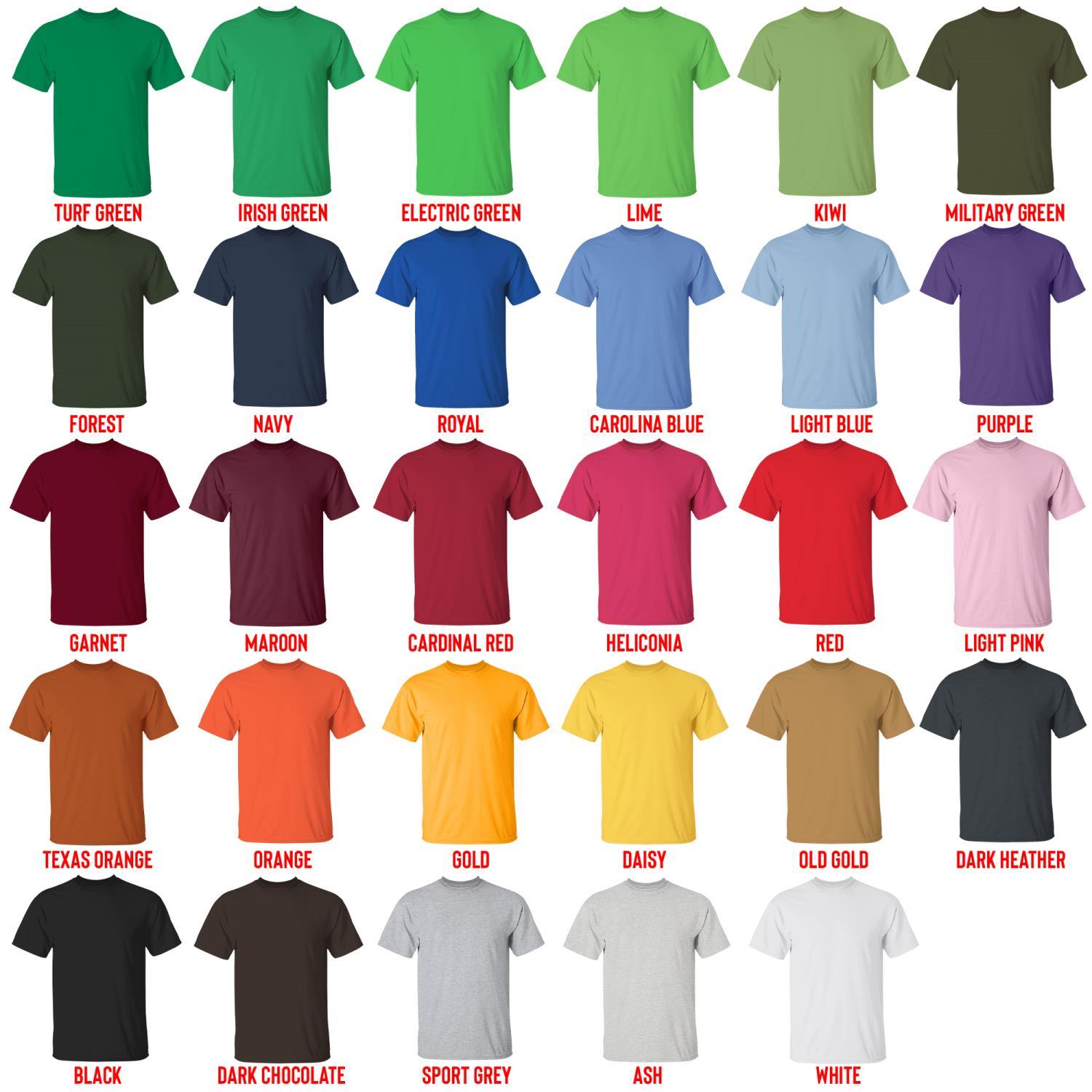 t shirt color chart - Inanimate Insanity Merch