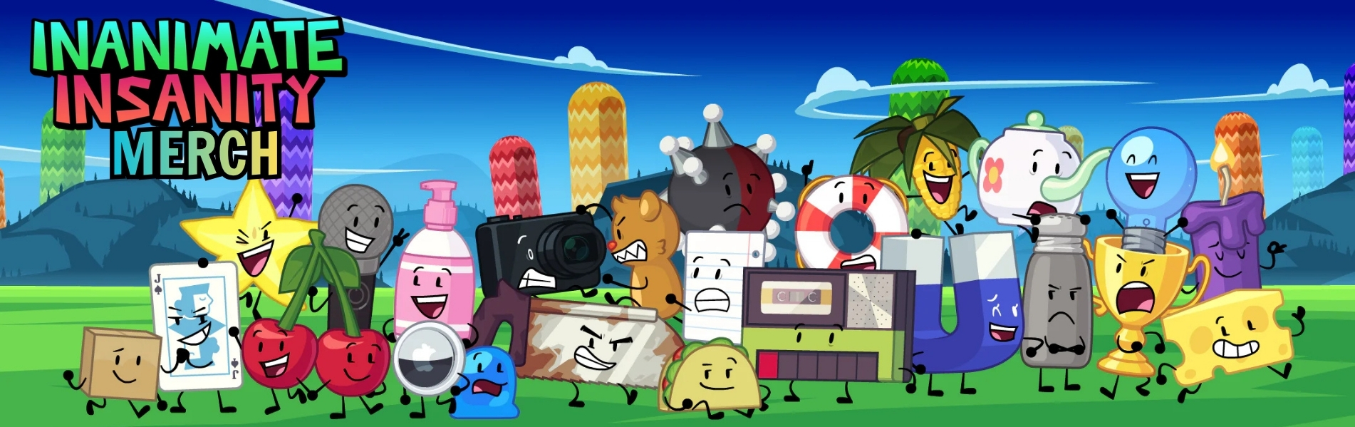 Inanimate Insanity Merch Banner - Inanimate Insanity Merch