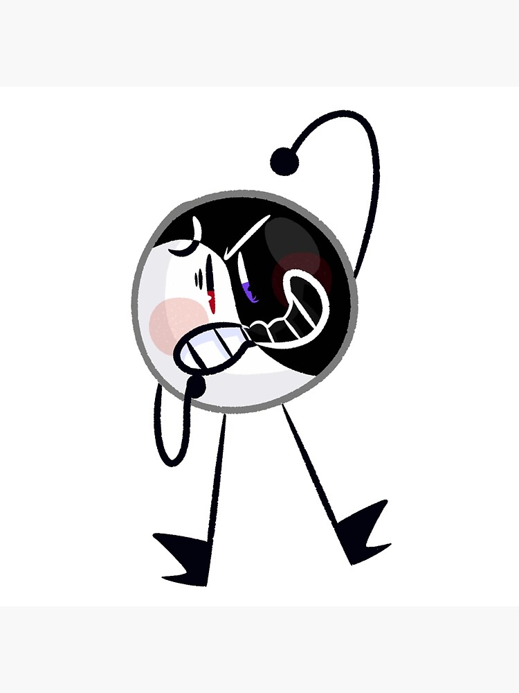 Yinyang Angry Throw Pillow - Image 2
