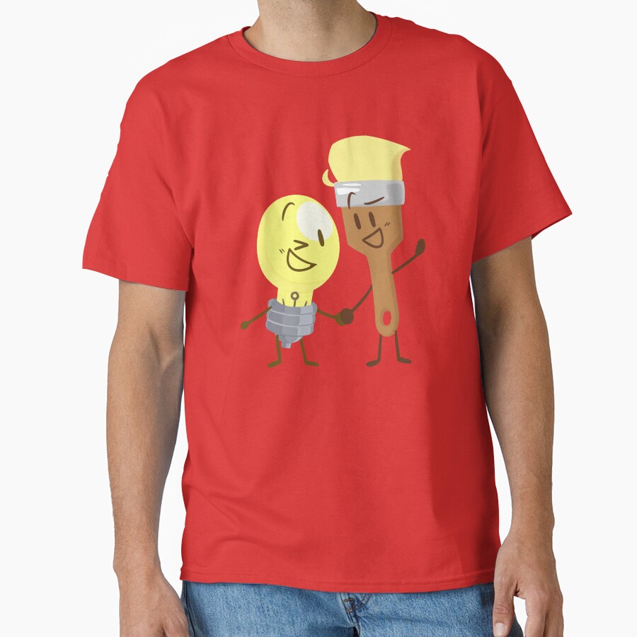 Lightbulb X Paintbrush Inanimate Insanity T-shirt - Image 5