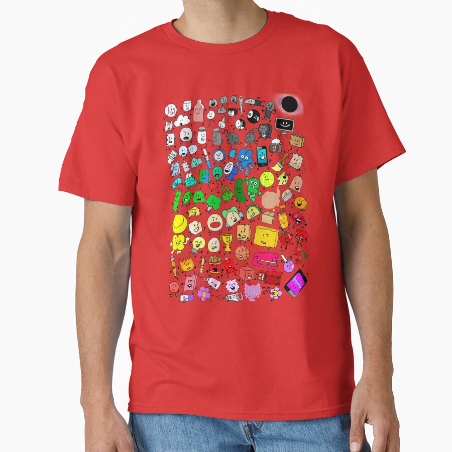 Bfdi Inanimate Insanity All Characters Transparent T-shirt - Image 5