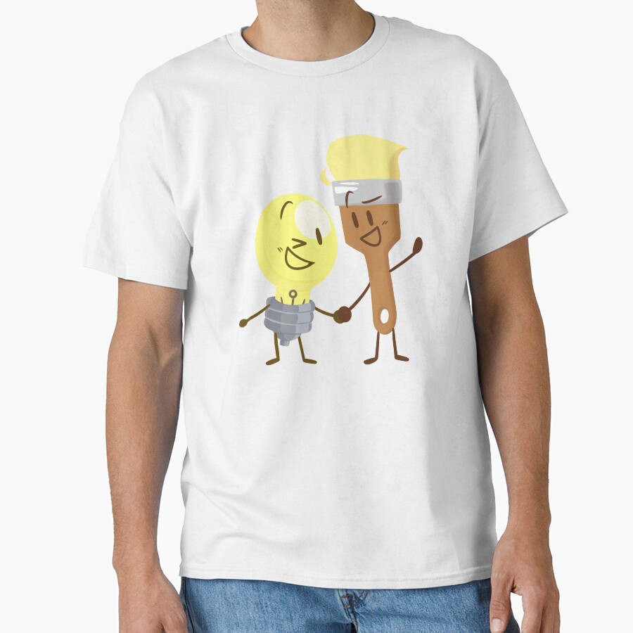 Lightbulb X Paintbrush Inanimate Insanity T-shirt - Image 2