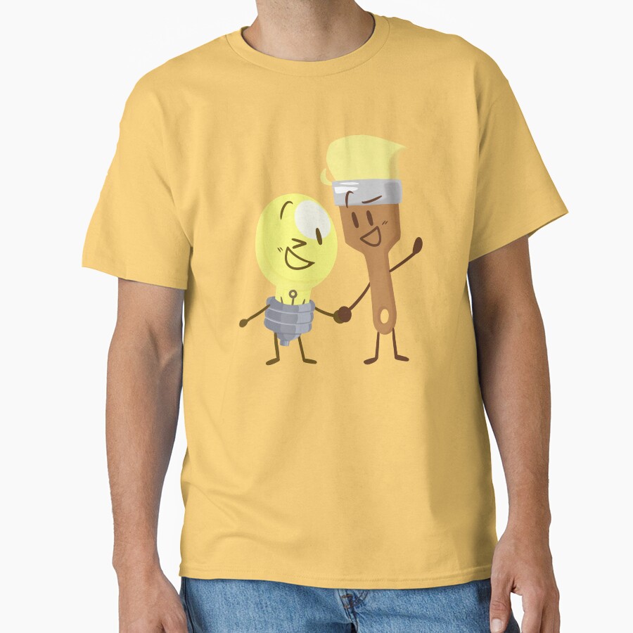 Lightbulb X Paintbrush Inanimate Insanity T-shirt - Image 6