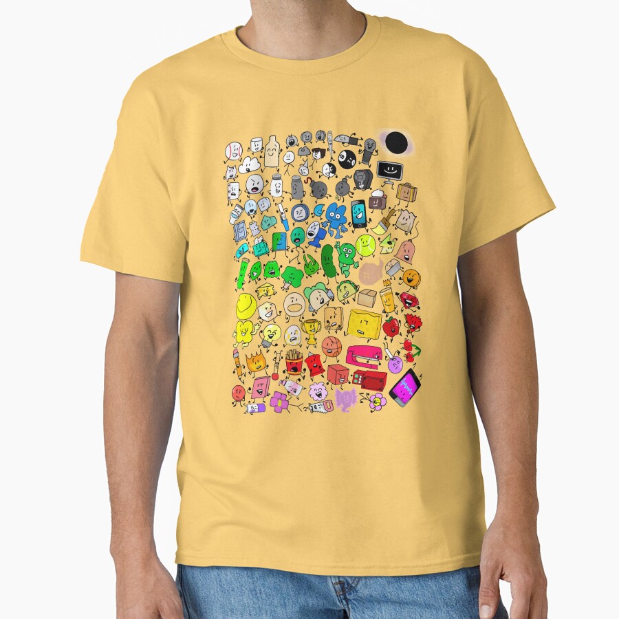 Bfdi Inanimate Insanity All Characters Transparent T-shirt - Image 6