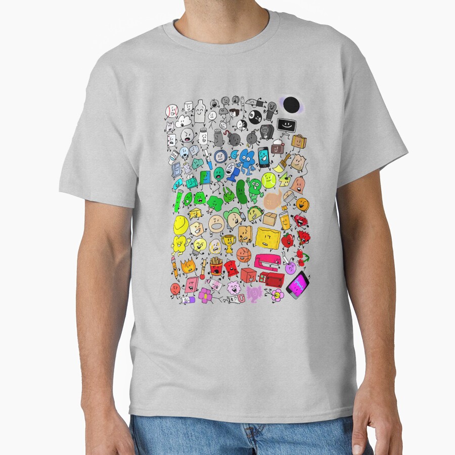 Bfdi Inanimate Insanity All Characters Transparent T-shirt - Image 3