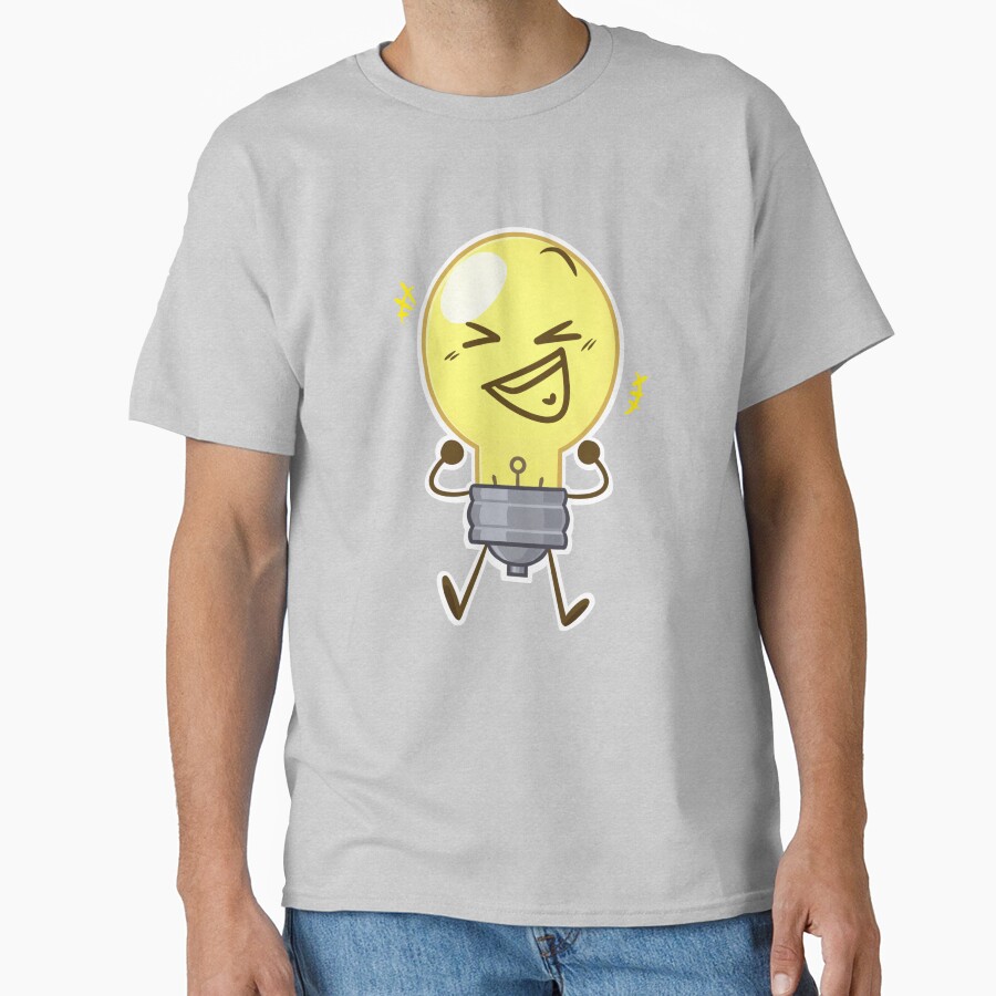 Lightbulb Inanimate Insanity Happy T-shirt - Image 3