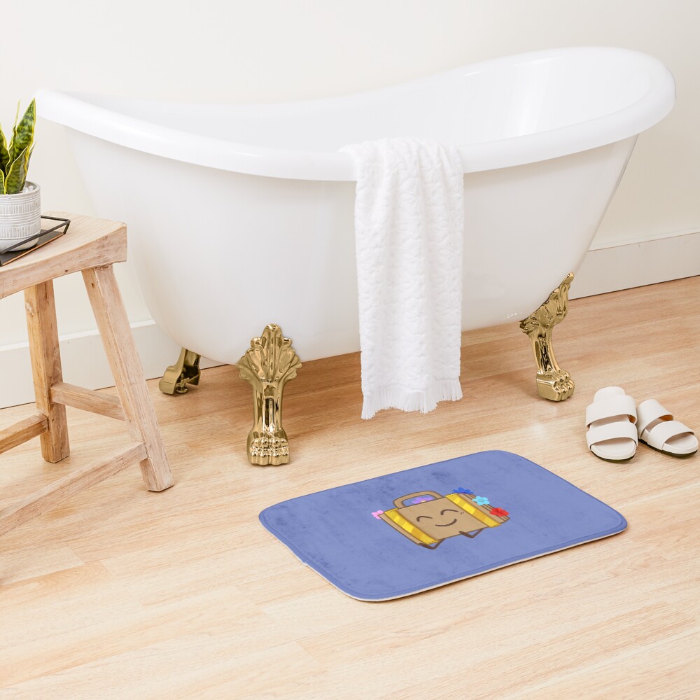 Suitcase Inanimate Insanity Happy Bath Mat - Image 2