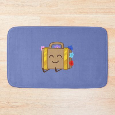 Suitcase Inanimate Insanity Happy Bath Mat