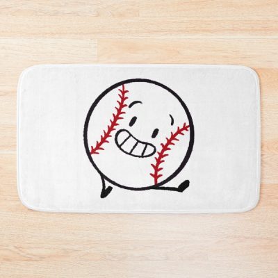 Baseball Inanimate Insanity Smile Bath Mat