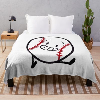 Baseball Inanimate Insanity Smile Throw Blanket