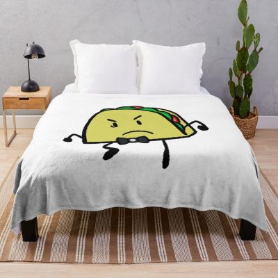 Taco Inanimate Insanity Angry Throw Blanket
