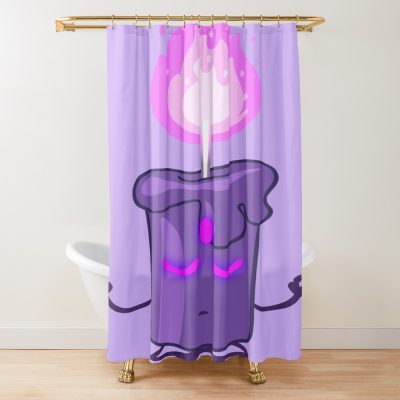 Candle Inanimate Insanity Purple Shower Curtain