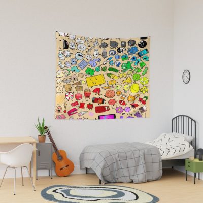 Bfdi Inanimate Insanity All Characters Tapestry