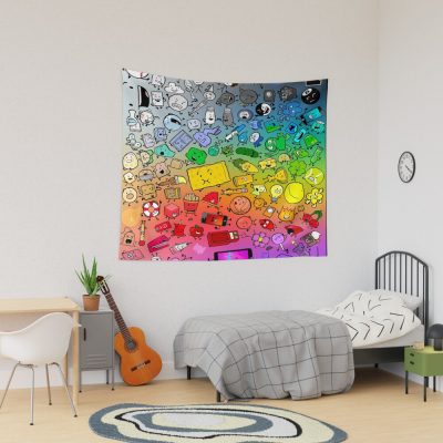 Bfdi Inanimate Insanity All Characters Rainbow Tapestry