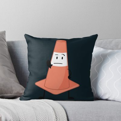Traffic Cone Throw Pillow
