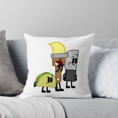 Bfdi Inanimate Insanity All Characters 2023 Throw Pillow