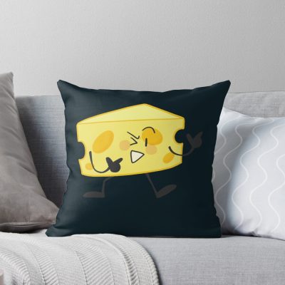 Cheesy Inanimate Insanity Throw Pillow