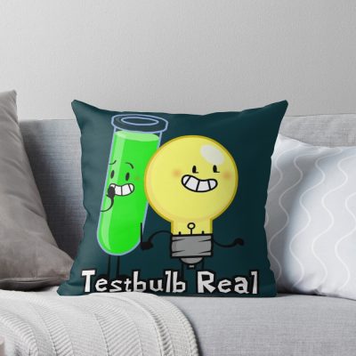 Testbulb Real Throw Pillow