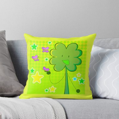 Copy Of Clover Inanimate Insanity Throw Pillow