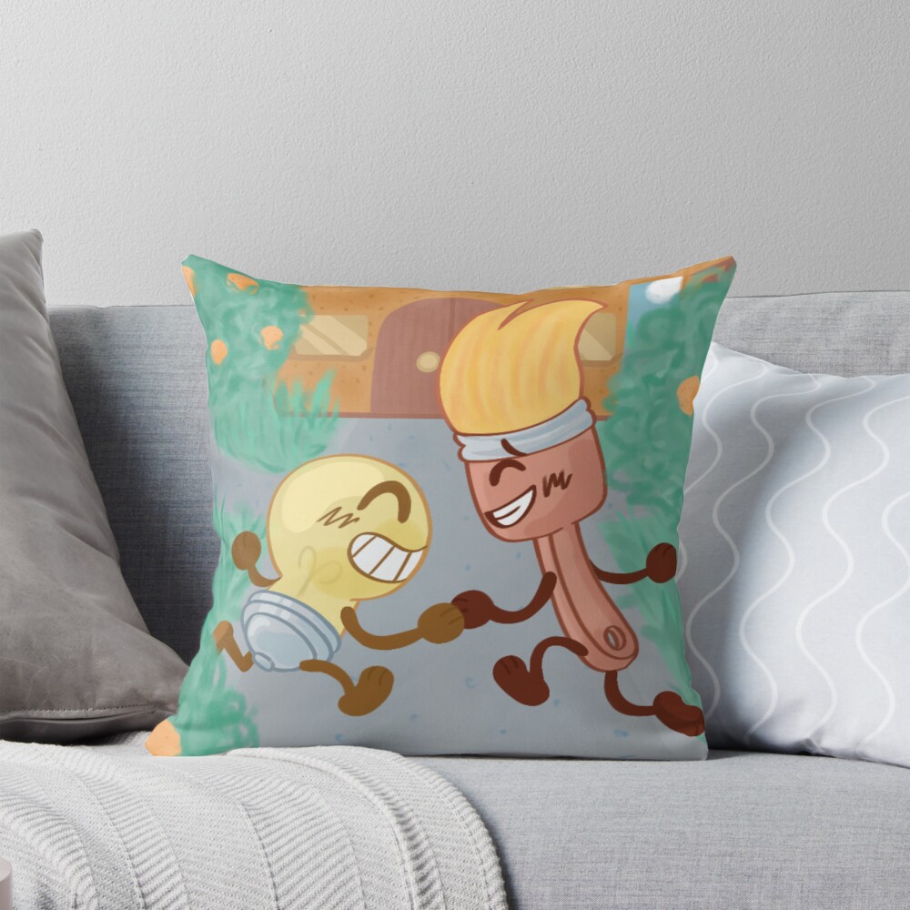 Lightbrush Returns Throw Pillow