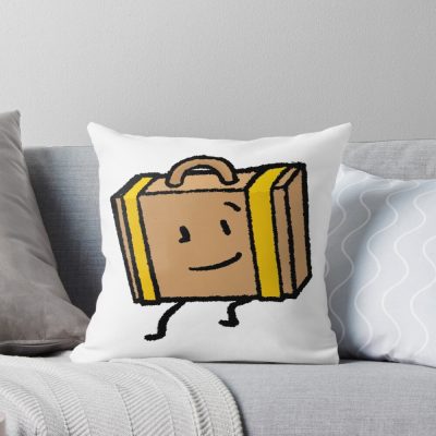 Suitcase Inanimate Insanity Throw Pillow