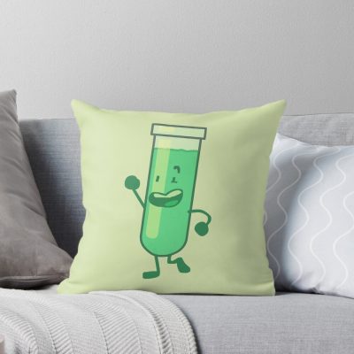 Inanimate Insanity Test Tube Throw Pillow