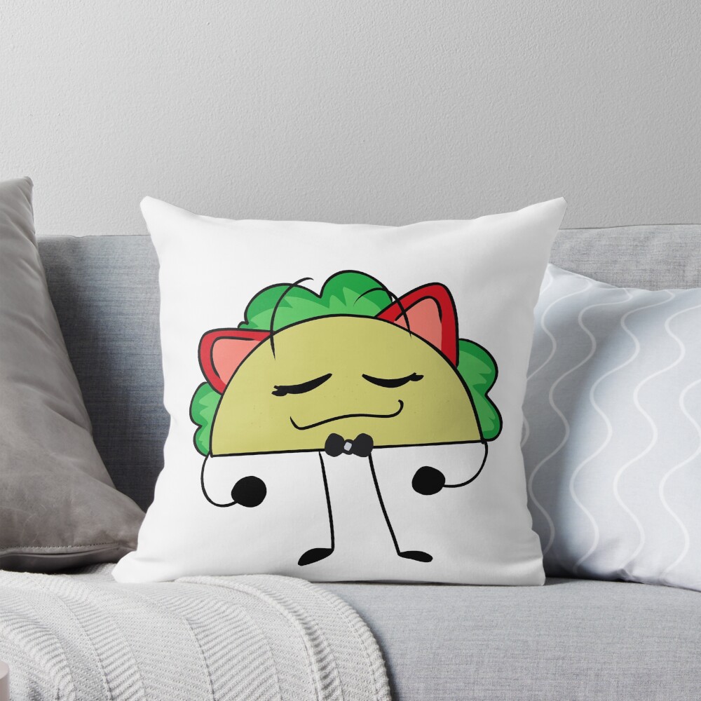 Taco Inanimate Insanity Happy Throw Pillow